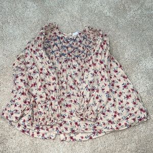 Zara babydoll floral shirt